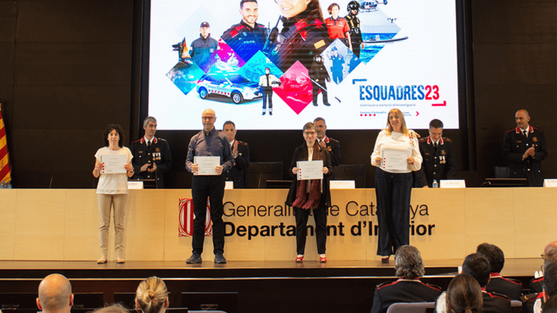Treballadors guardonats del Servei d'Anàlisi Química