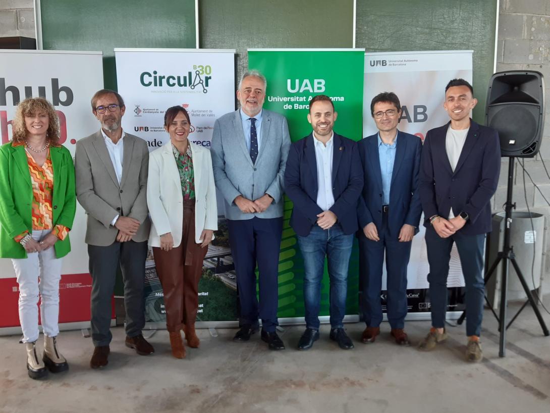 Pontents de la presentació del PECT «HubB30: Més enllà de la circularitat»