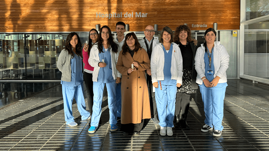 Part de la plantilla de Roka Furadada a l'Hospital del Mar